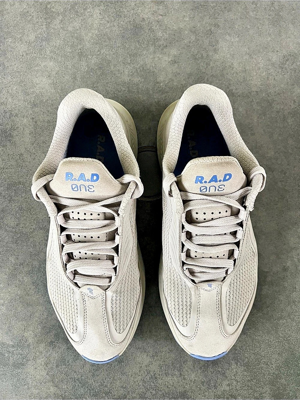 R.A.D. One V2 Athletic Shoes White & Blue